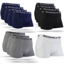 Kit 12 Cuecas Boxer Reebok Original Masculina Box S/ Costura