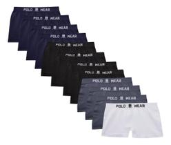 Kit 12 Cuecas Infantil Menino Boxer Microfibra Polo Wear Kit 12 Cuecas Infantil Menino Boxer Microfibra Polo Wear