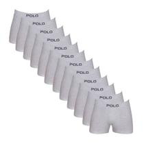 Kit 12 Cuecas Polo 781 Algodão Boxer Sem Costura - Sortido