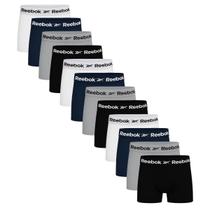 Kit 12 Cuecas Reebok Boxer Classic Microfibra Cores Sortido Com Elastano Sem Costura Box -