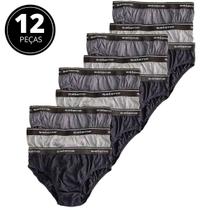 Kit 12 Cuecas Slip Adulto Algodão Selene 11900 Kit 12 Cuecas Slip Adulto Algodão Selene 11900