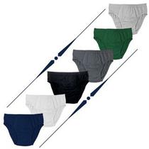Kit 12 Cuecas Slip Comum E Plus Size Básica 100% Algodão Masculino Adulto Tradicional