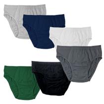 Kit 12 Cuecas Slip Comum E Plus Size Básica 100% Algodão Masculino Adulto Tradicional Kit 12 Cuecas Slip Comum E Plus Size Básica 100% Algodão Masculino Adulto Tradicional