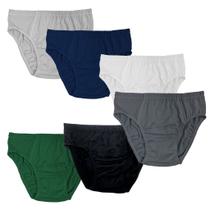 Kit 12 Cuecas Slip Comum E Plus Size Básica 100% Algodão Masculino Adulto Tradicional Kit 12 Cuecas Slip Comum E Plus Size Básica 100% Algodão Masculino Adulto Tradicional