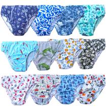 Kit 12 Cuecas Slip infantil Lisa e Estampas Divertidas Cores Sortidas Tampinha Kit 12 Cuecas Slip infantil Lisa e Estampas Divertidas Cores Sortidas Tampinha