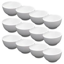 Kit 12 Cumbuca Sopeira Tigela Japonesa 500 ml Bowl Branca Clean Gourmet