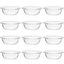 Kit 12 Cumbucas de Vidro 180ml Pearl Bowls Transparentes Wol Kit 12 Cumbucas de Vidro 180ml Pearl Bowls Transparentes Wol