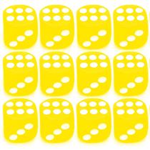 Kit 12 Dados Amarelos 6 Lados 1mm Orixás Umbanda Erês Kit 12 Dados Amarelos 6 Lados 1mm Orixás Umbanda Erês