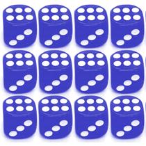 Kit 12 Dados Azul 6 Lados 1mm Orixá Umbanda Erê Iemanjá Kit 12 Dados Azul 6 Lados 1mm Orixá Umbanda Erê Iemanjá