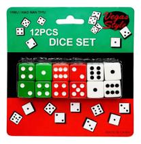 Kit 12 Dados Jogo De Mesa Baralho Cassino Rpg Festa Escola Kit 12 Dados Jogo De Mesa Baralho Cassino Rpg Festa Escola