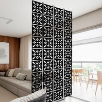Kit 12 de placas decorativas de MDF na COR PRETA divisória de ambiente