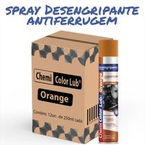 Kit 12 Desengripante Óleo Antiferrugem Spray 250ml Chemicolor