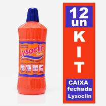 Kit 12 Desinfetante Multiuso 1 Litro Lysoclin Bruto