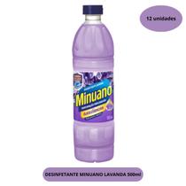 Kit 12 Desinfetante Perfumado Minuano Lavanda 500ml