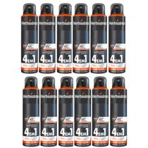 Kit 12 Desodorante Aerossol Herbíssimo Dark Silver 150 Ml - Dana