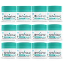 Kit 12 desodorante creme herbissimo neutro antitranspirante 55g