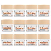 Kit 12 Desodorante Creme Herbissimo Vanilla Antitranspirante 55g