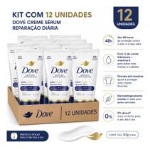 Kit 12 Desodorante Dove Creme Sérum Reparação Diária 50g