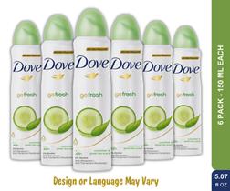 kit 12 Desodorante Dove FRESH CARE Pepino+chá Verde Aerossol 150