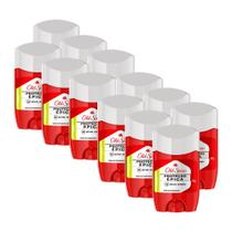Kit 12 Desodorante em barra Old Spice Proteção Épica Lenha 50g