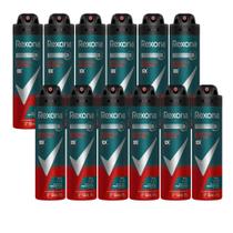 Kit 12 Desodorante Rexona Antibacterial Protection Men Aerosol Antitranspirante 72h 150ml