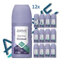 kit 12 desodorante roll on derma clinical women 50ml above