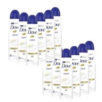 Kit 12 Desodorantes Dove Antitranspirante Aerossol Original 150ml