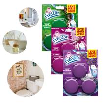 Kit 12 Desodorizador Pedra Sanitária Cheirinho Banheiro Pastilha Para Vaso Caixa Acoplada Bloco Odorizante Perfumado Tablete 135g