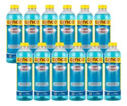 Kit 12 Detergente Para Limpa Borda Piscina Genco 01 Lt