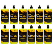 kit 12 Detmol Shampoo Concentrado Lava Carro Moto Sandet 1l
