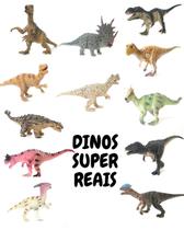 Kit 12 Dinossauros Super Realistas