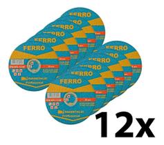 Kit 12 Disco Corte Fino Inox Ferro 110mm Diametalic