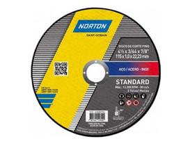 Kit 12 Disco De Corte Fino P/ Metal Inox 4.1/2polx1mm Norton