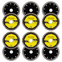 Kit 12 Disco Serra Circular Lâmina 110mm Concreto Mármore