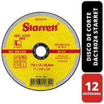 KIT 12 Discos de Corte 178x1,6 x 22,2mm DAC18024 Starret