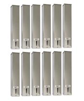 Kit 12 Dispensers Quadrado 200ml Inox Kit 12 Dispensers Quadrado 200ml Inox
