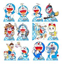 Kit 12 Display Mesa Doraemon Festa Decoração 20cm