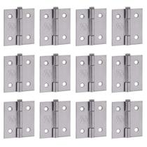 Kit 12 Dobradiças em Aço Zincado para Portas e Janelas 1.1/2" - Silvana Kit 12 Dobradiças em Aço Zincado para Portas e Janelas 1.1/2" - Silvana