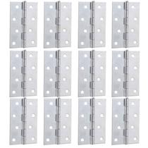 Kit 12 Dobradiças Silvana em Aço Zincado para Portas e Janelas 4"