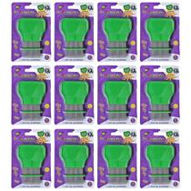 Kit 12 Dr Pentinho Pente Piolho Lêndea Limpador Verde / Rosa