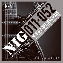 Kit 12 Encordoamento Guitarra 011 Nig N61