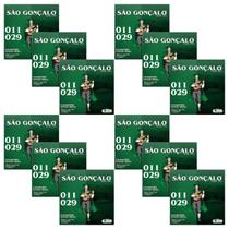 Kit 12 encordoamento sao gonçalo cavaco niquel bolinha 011