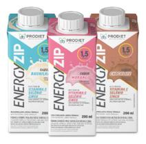 Kit 12 Energyzip 200ml Chocolate Morango Ou Baunilha Prodiet
