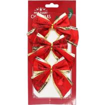 Kit 12 Enfeite Laços Natalino Vermelho árvore Natal De 10cm Kit 12 Enfeite Laços Natalino Vermelho árvore Natal De 10cm