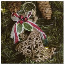 Kit 12 Enfeite Pendente Árvore Natal Anjo Dourado 12,5cm Kit 12 Enfeite Pendente Árvore Natal Anjo Dourado 12,5cm