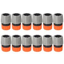 Kit 12 Engate Rápido em Plástico para Mangueiras 1/2"