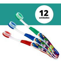 Kit 12 Escova De dente infantil macia com protetor de cerdas - Oral Z