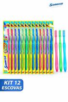 Kit 12 Escova Dental Sorriso Original Cerdas Duras Kit 12 Escova Dental Sorriso Original Cerdas Duras