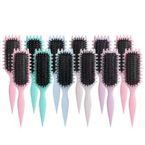 Kit 12 Escova Raquete Define e Desembaraça Fios Cor Sortida