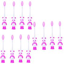 kit 12 escovas de dente infantil fofinha desenho de 2 a 6 anos higiene oral para menino menina